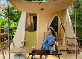 Mô hình ‘cà phê cắm trại’ mới xuất hiện ở quận 2