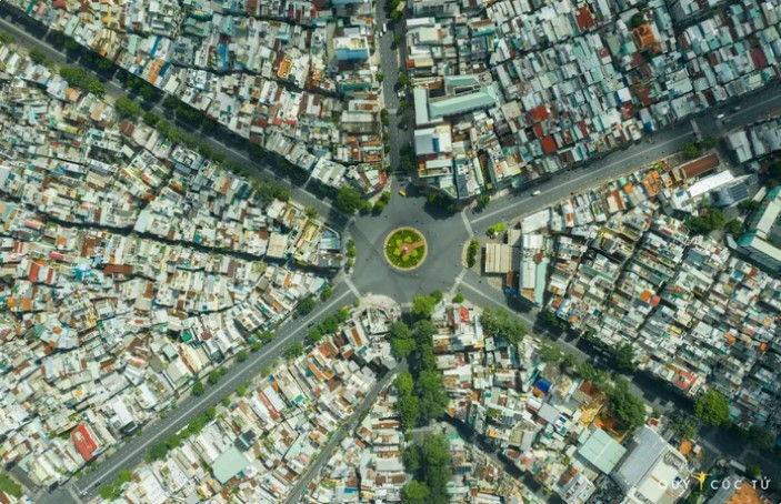 Một Sài Gòn thú vị với góc nhìn từ không trung trong những ngày giãn cách