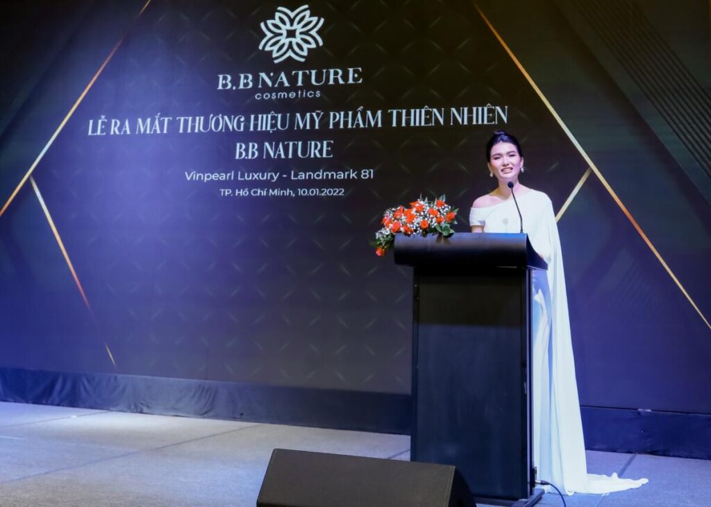 Á hậu Trương Diễm Trinh ra mắt thương hiệu mỹ phẩm thiên nhiên BB Nature