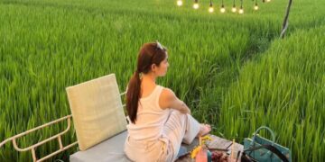 Gục ngã với vẻ đẹp xiêu lòng của quán cà phê giữa cánh đồng Hội An