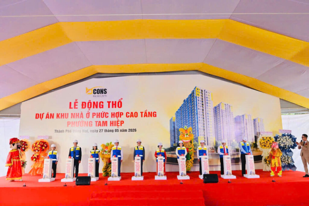 Tập đoàn Bcons động thổ dự án nhà ở 2.280 căn hộ tại thành phố Đồng Nai