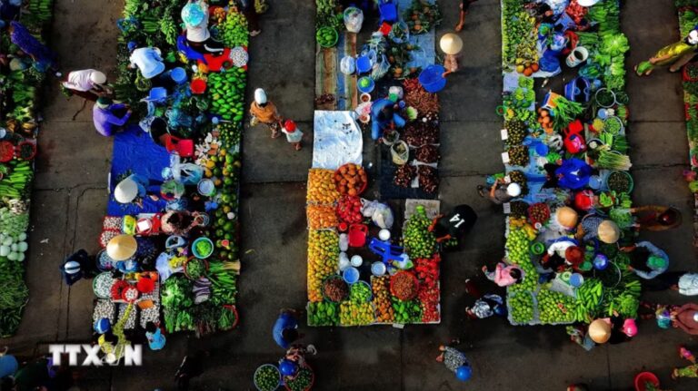 Xao xuyến khu chợ quê mộc mạc, bình dị ở Cần Thơ